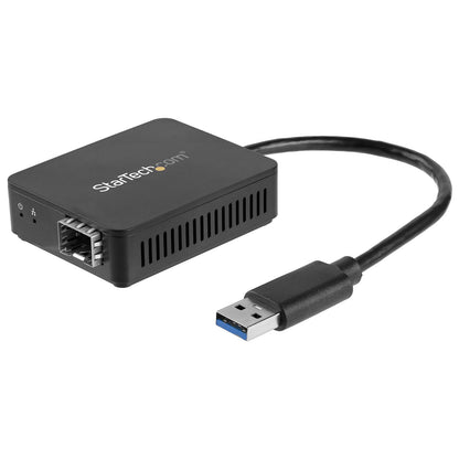StarTech.com USB 3.0 to Fiber Optic Gigabit Network Adapter Converter US1GA30SFP