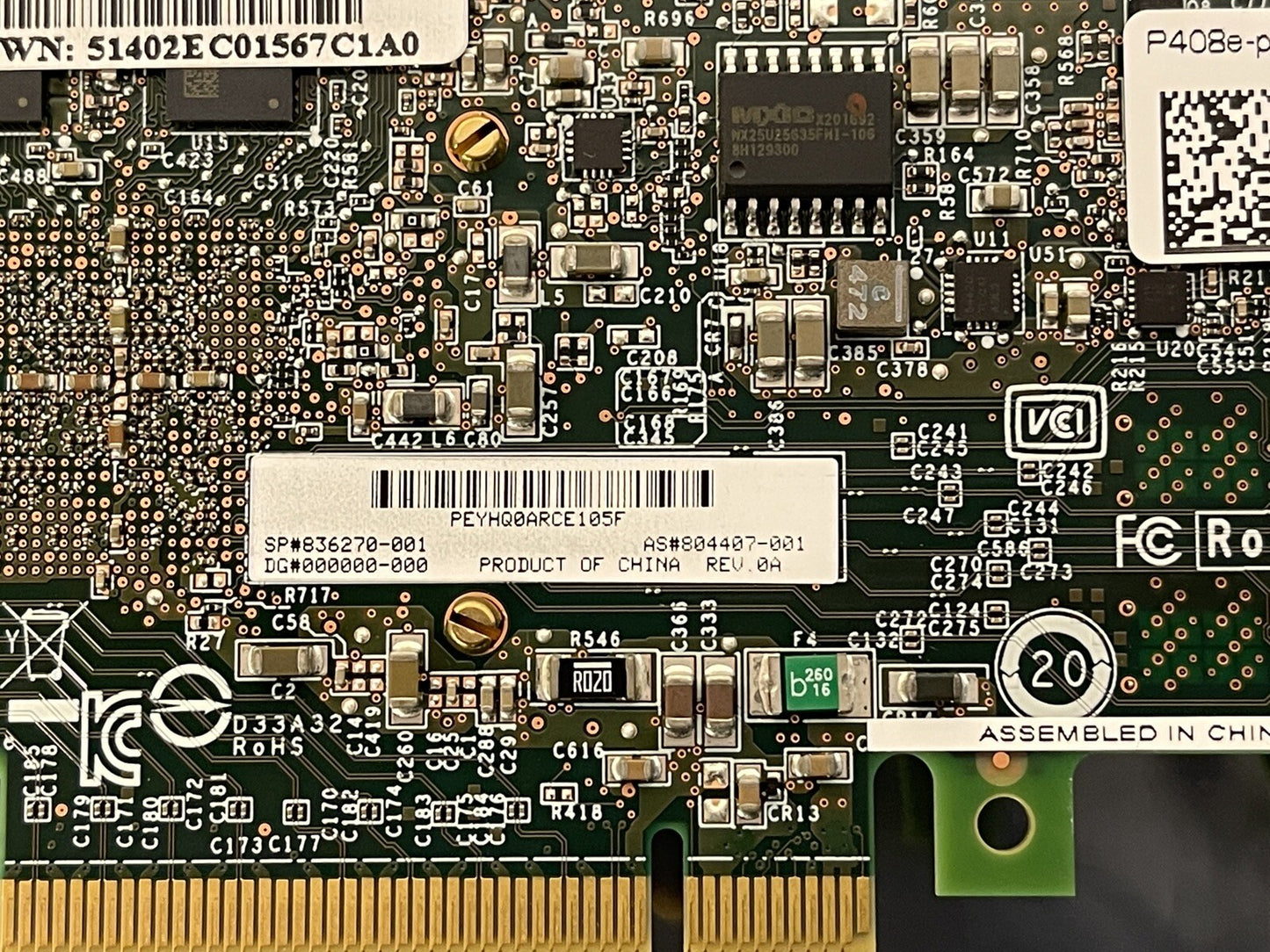 HPE Smart Array P408e-p SR External 12G/s Controller 4GB Cache PCI-e SATA SAS (NOT FOR HOME PC)