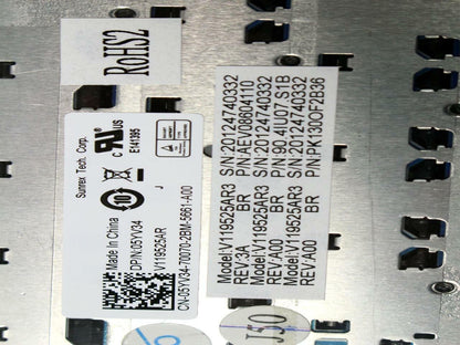 Lot 10 Dell XPS l502x Inspiron N4050 Teclado Laptop Keyboard Black - 5YV34 C3PWW