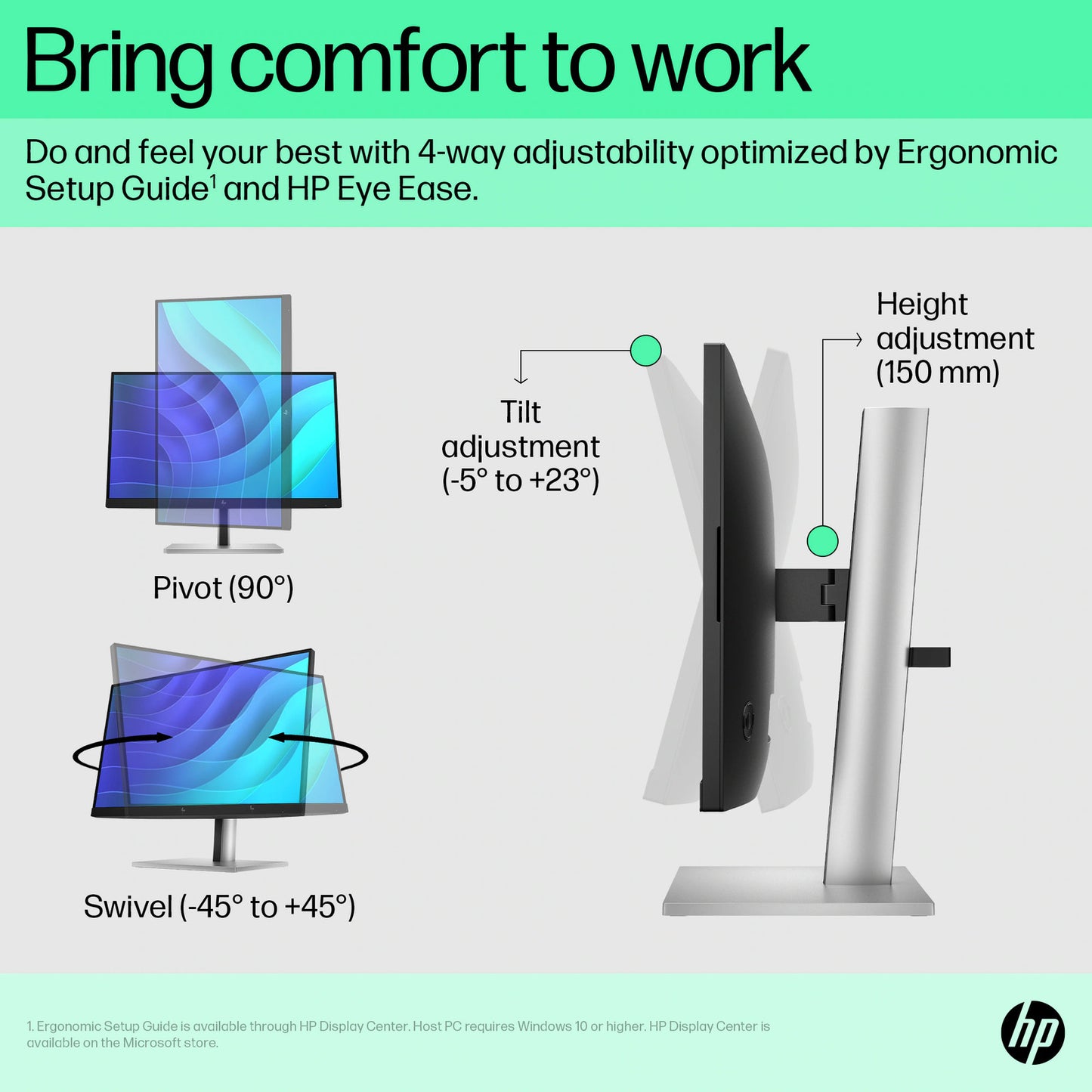 HP E22 G5 FHD Monitor 21.5" FHD (1920 x 1080) 50-75 Hz