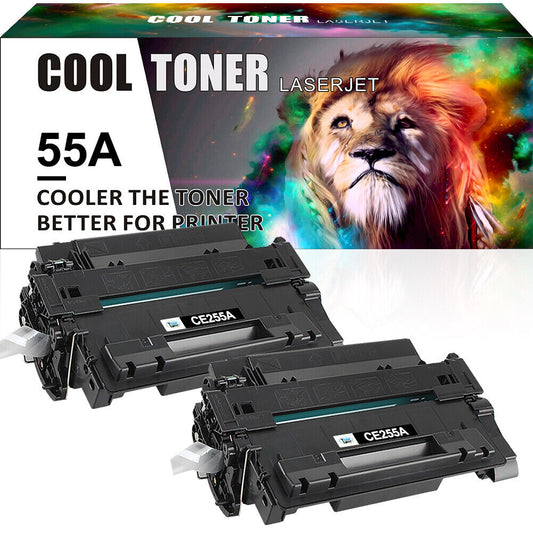 2PK 55A CE255A Toner Cartridge for HP Laserjet P3011 P3010 P3015DN P3015X M521DW