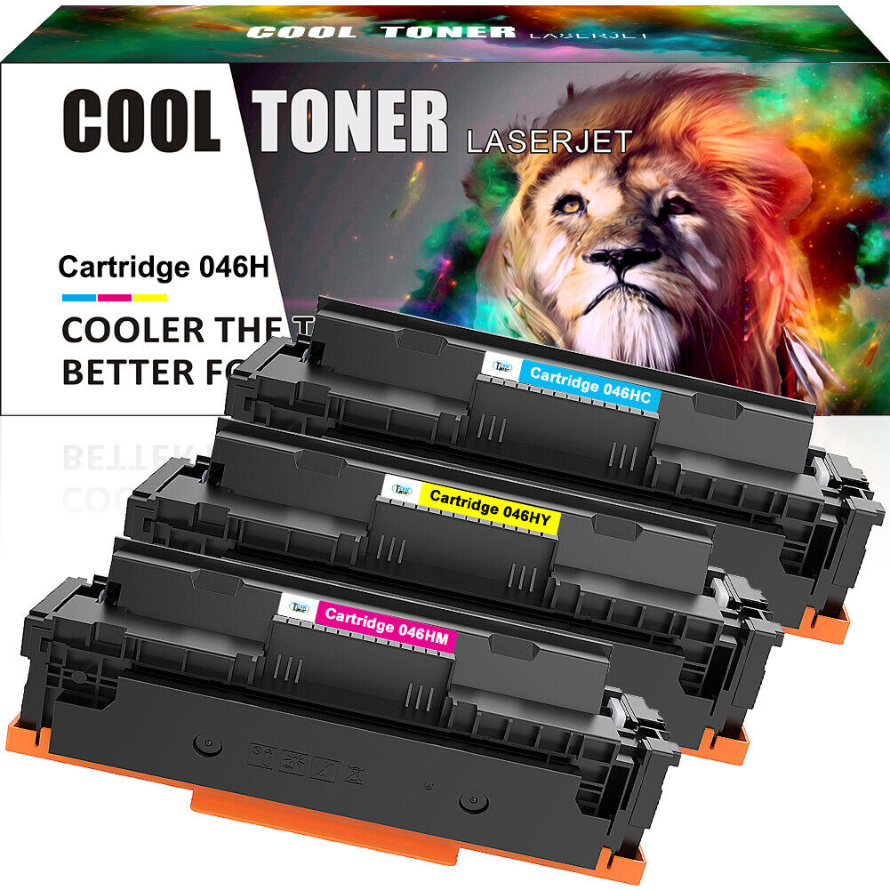 3PK Color Toner Compatible for Canon 046 046H Imageclass MF735 MF733cdw MF731cdw