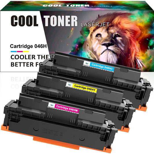 3PK Color Toner Compatible for Canon 046 046H Imageclass MF735 MF733cdw MF731cdw