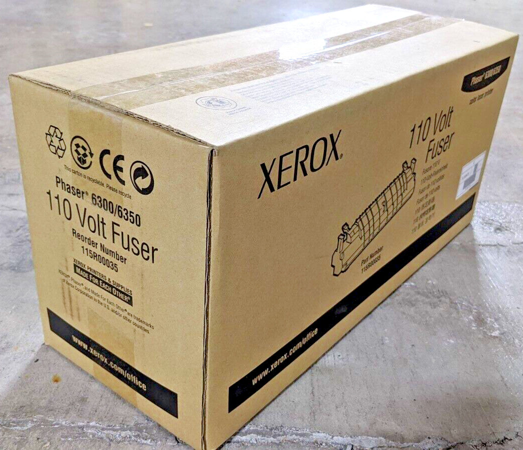 Genuine Xerox 115R00035 110 Volt High Yield Fuser 100K Page Phaser 6300 6350 NEW