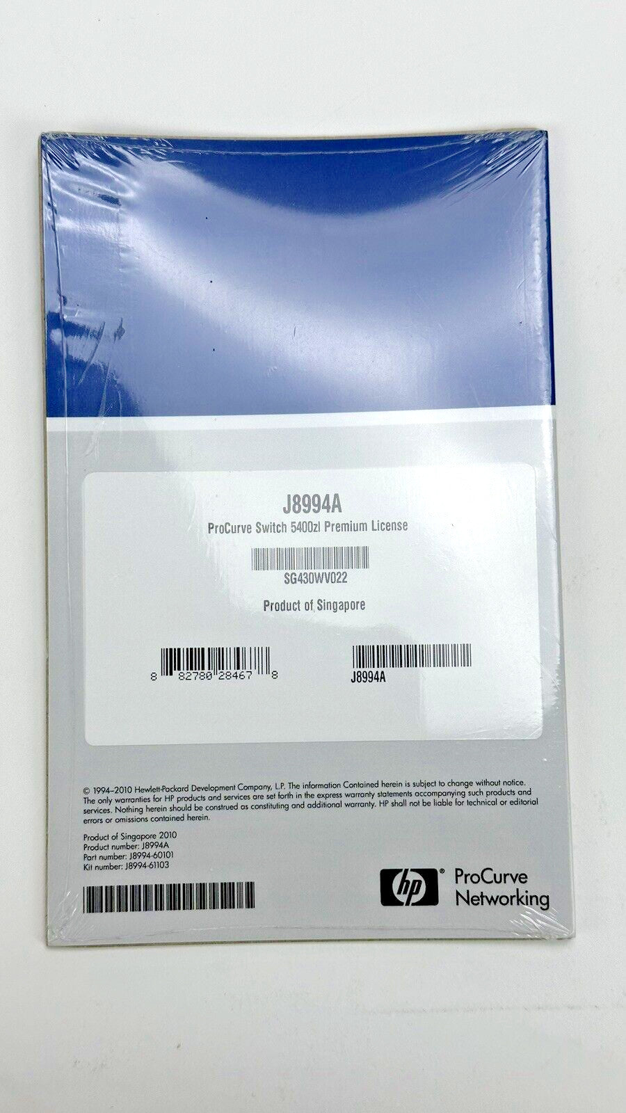 New Sealed HP ProCurve Switch 5400zl Premium License J8994A
