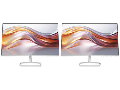 Dual HP Series 5 23.8 inch FHD Monitor Bundle 23.8" FHD (1920 x 1080) 48-100 Hz