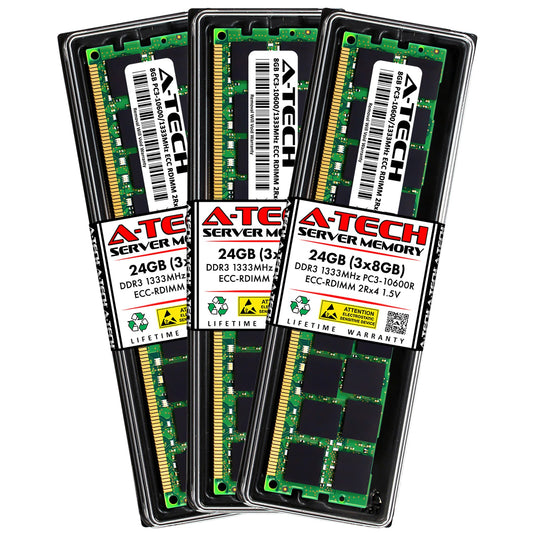 24GB 3x 8GB PC3-10600R RDIMM Supermicro X8DTU-6F+-LR X8DTU-6TF+-LR Memory RAM