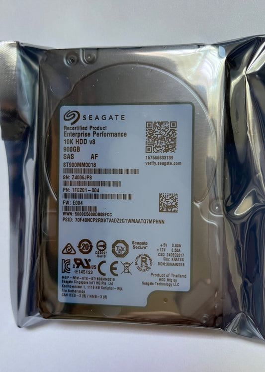 Seagate ST900MM0018 1FE201-004 Enterprise Performance 10K HDD 900GB Recertified