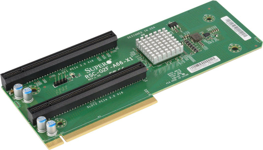 Supermicro RSC-G2F-A66-X1 2U Front LHS Active GPU riser card with two PCI-E x16