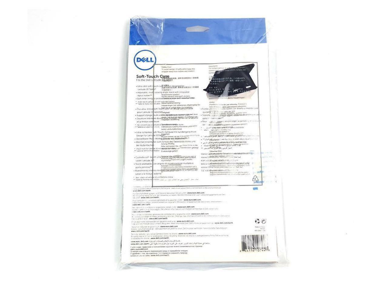Lot x 5 Dell Latitude 10 10" Tablet Soft Touch Case Black P9P2H 0P9P2H