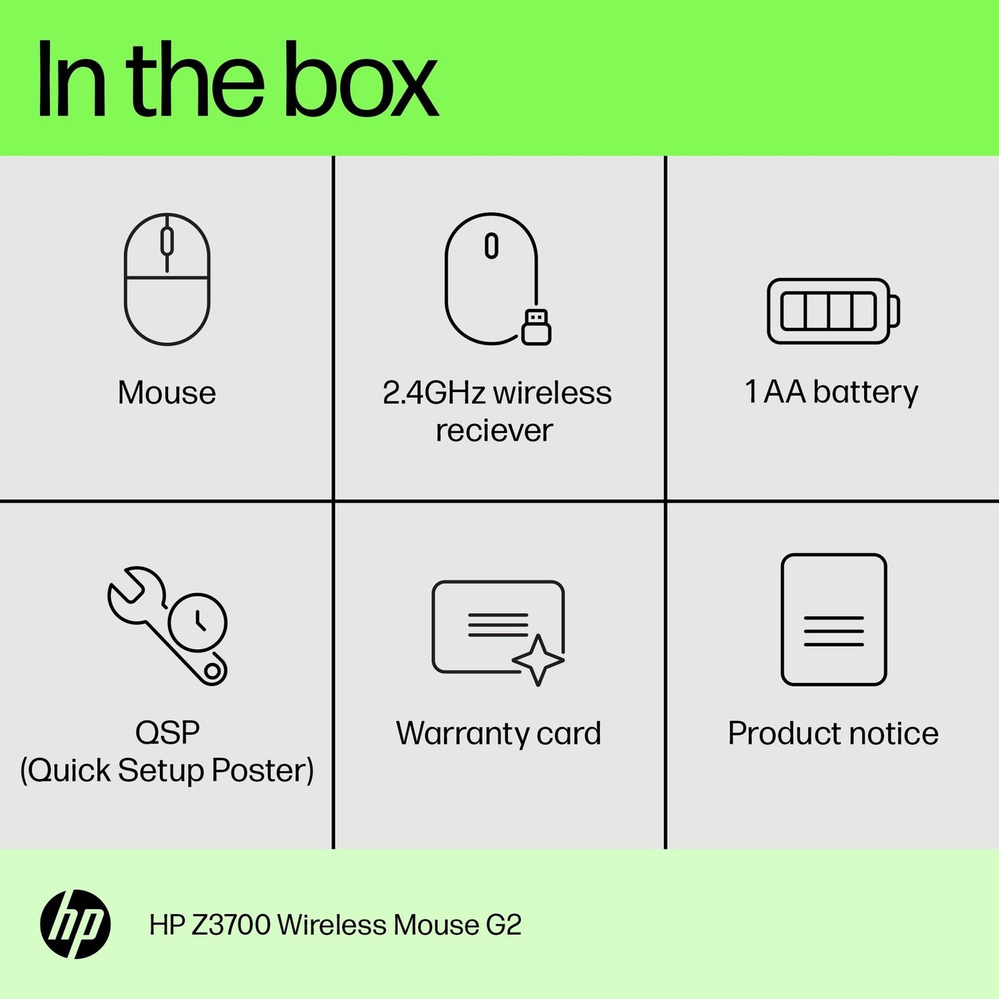 HP Z3700 Modern Gold Wireless Mouse G2