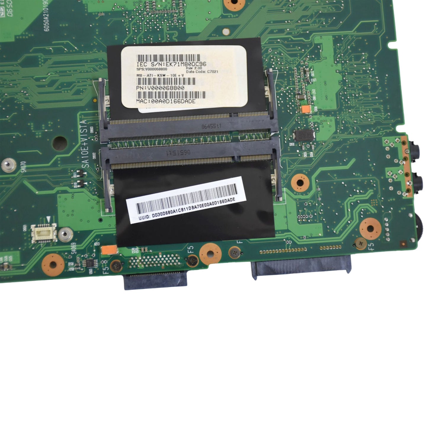 OEM Toshiba Satellite A105-S2236 Intel Laptop Motherboard V000068800 6050A210190