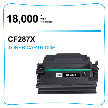 10 PK Toner for HP 87X CF287X LaserJet Enterprise M506dn M506n M506x MFP M527f