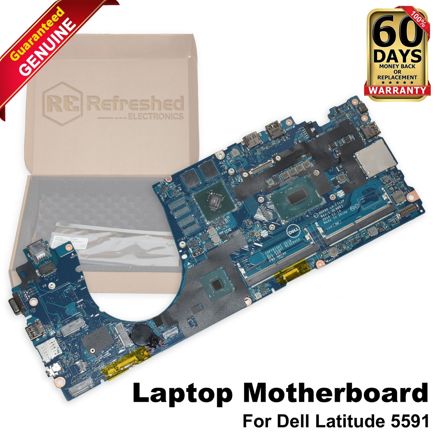 Dell Latitude 5591 Motherboard i7-8850U Hex-Core Nvidia MX130 LA-F712P 7TTKR