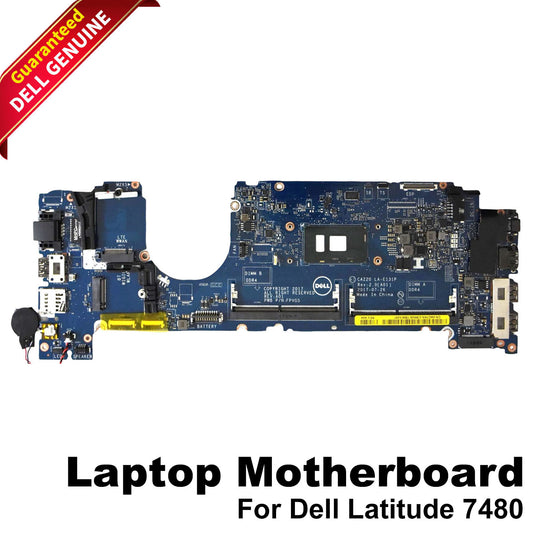 Dell Latitude 7480 E7480 Motherboard I7-6600U 2.60 GHz CPU DDR4 LA-E131P 4GTKN