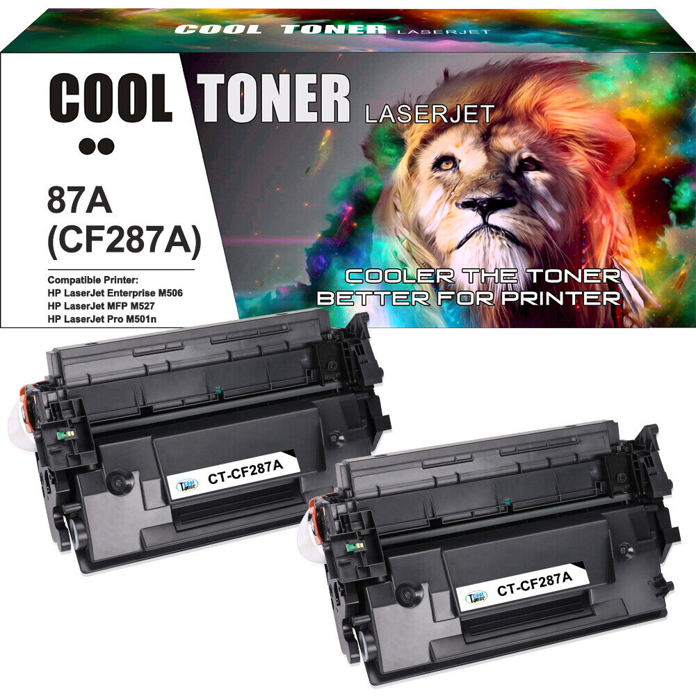 2 Compatible with HP 87A CF287A Toner LaserJet Enterprise Pro M506 M506dn M501dn