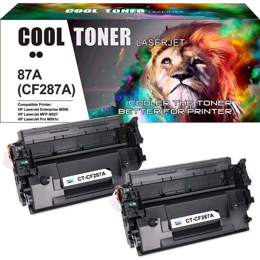 2 Compatible with HP 87A CF287A Toner LaserJet Enterprise Pro M506 M506dn M501dn