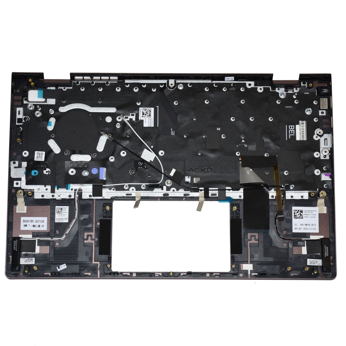 Dell Inspiron 14 5410 5415 Backlit Keyboard Palmrest Assembly US INTL 80V38