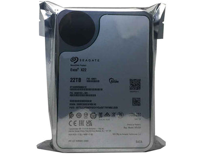 Seagate Exos X22 ST22000NM001E 22TB 7200RPM SATA 6Gb/s 256MB Cache CMR 3.5in HDD