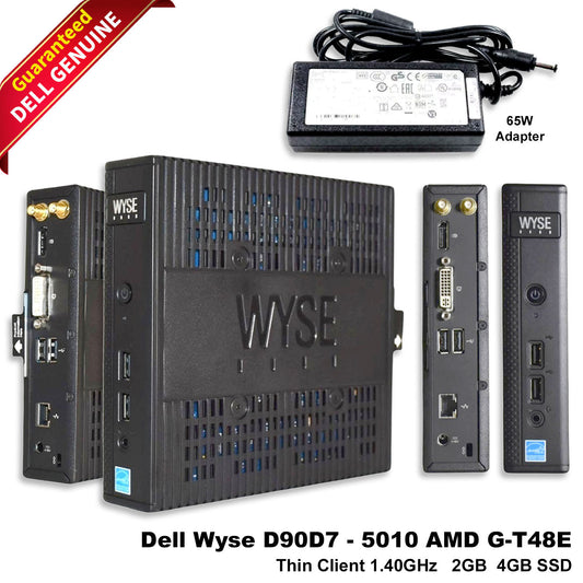 Dell Wyse Thin Client 5010 AMD G-T48E 1.4GHz 2GB RAM 4GB SSD RJ45 Wifi WES7
