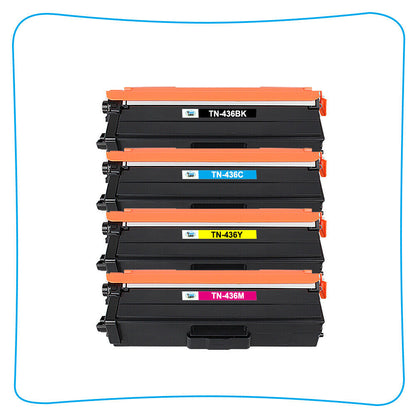 8 Color Toner Compatible for Brother TN436 HL-L8360CDW MFC-L8900CDW MFC-L9570CDW