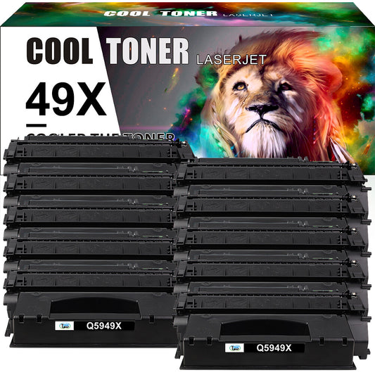 10 PK High Yield Q5949X 49X Toner Compatible With HP Laserjet 1320nw 1320tn 1320