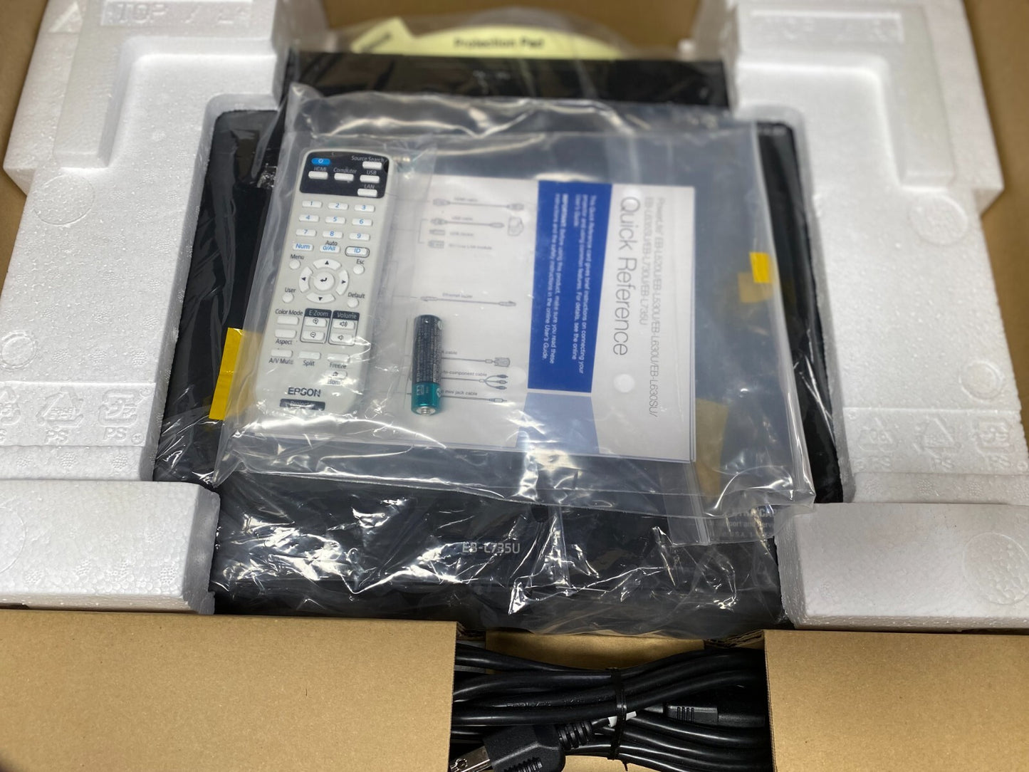Epson V11HA25120 L735U PowerLite FHD WUXGA 3LCD Laser Projector 7000 Lumens