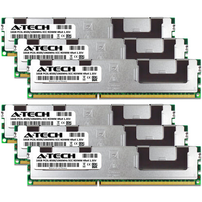 96GB 6x16GB 4Rx4 PC3L-8500R HP ProLiant DL160 G6 DL160se G6 SL170s G6 Memory RAM
