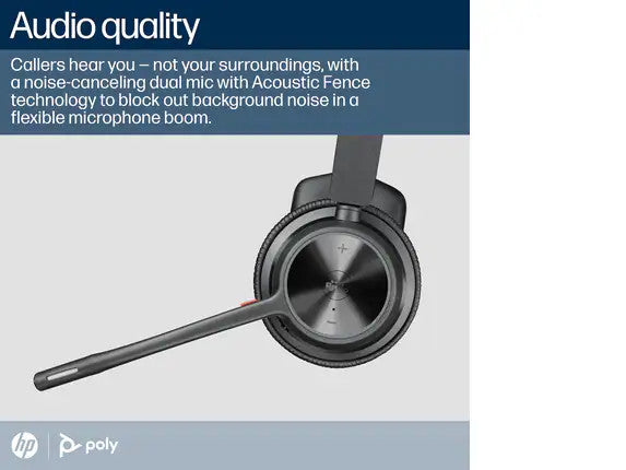 Poly Voyager 4310-M Microsoft Teams Certified Headset with charge stand