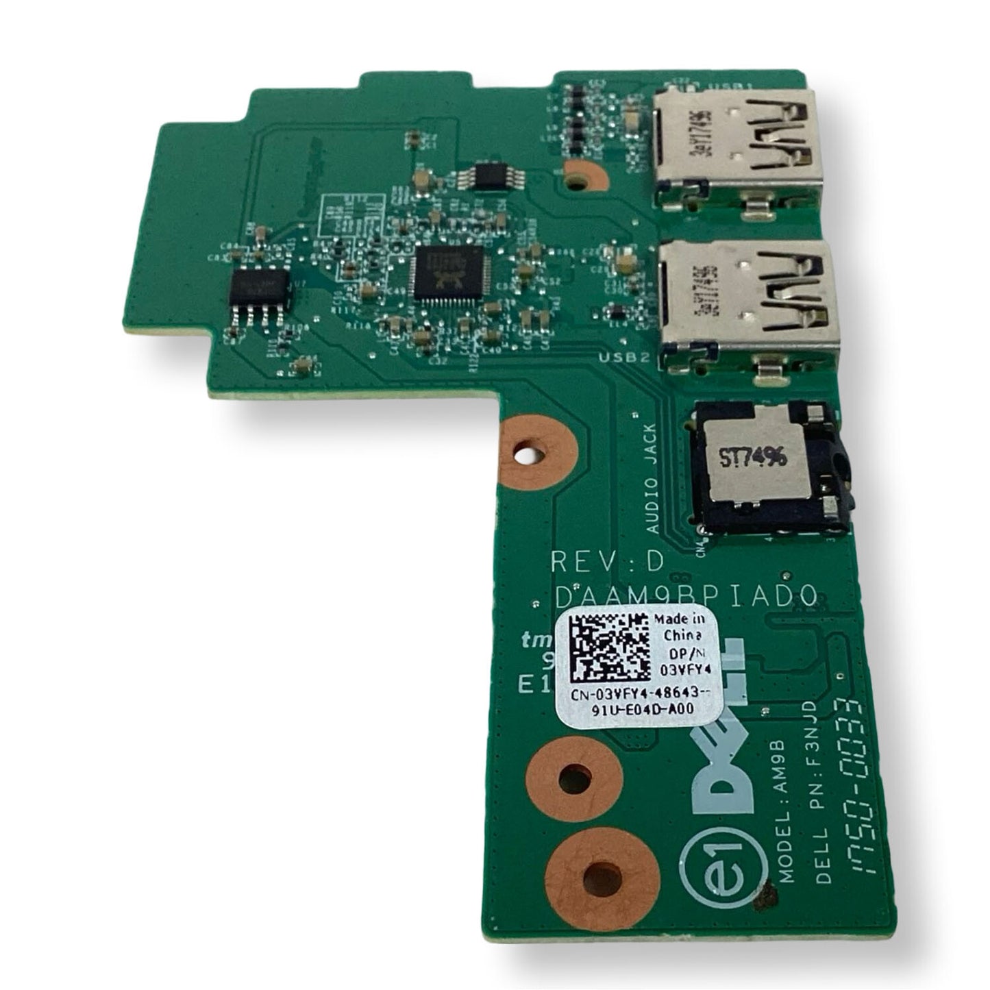 Genuine Dell Inspiron 15 5577 USB Audio Port IO Circuit Board 3VFY4 03VFY4 088NC