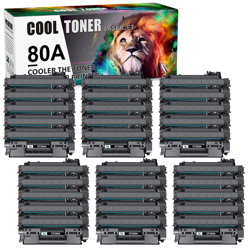 30 x CF280A 80A Toner Compatible For HP LaserJet Pro 400 M401dn M401n MFP M425dn