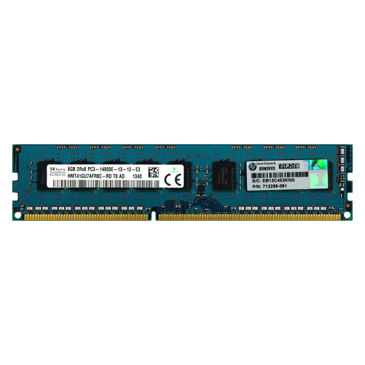 HP Genuine 8GB 2Rx8 PC3-14900E DDR3 1866MHz 1.5V ECC UNB UDIMM Memory RAM 1x8G (NOT FOR HOME PC)