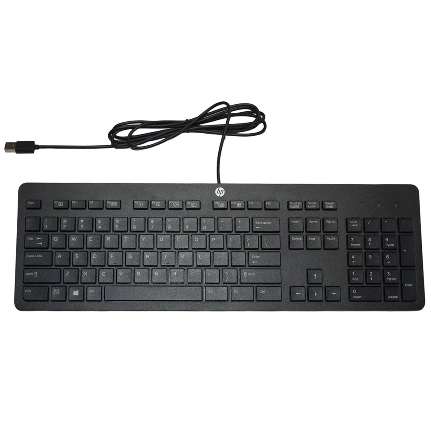 Lot 2 HP Business Slim USB Keyboard Black SK2120 KU1469 Wired QWERTY 803181-001