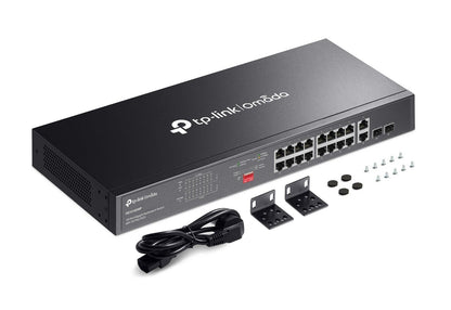 TP-Link DS1018GMP | Omada 18-Port Gigabit Unmanaged Rackmount Switch | 16* PoE+