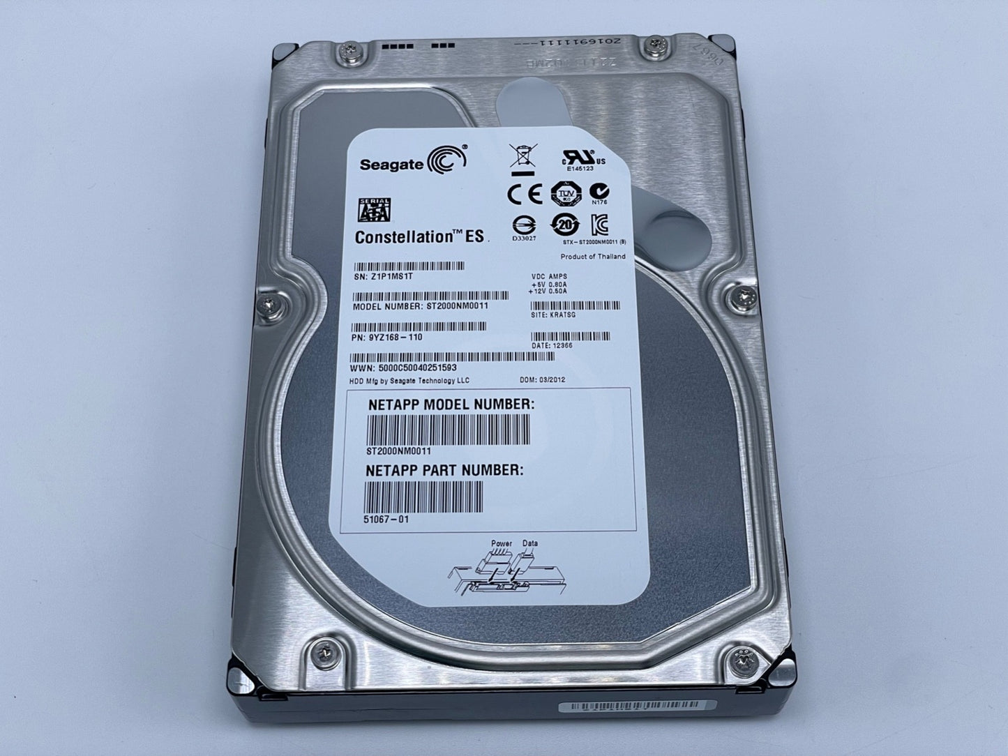 Seagate Constellation ES ST2000NM0011 2TB 7200RPM SATA 6Gbps 64MB Cache 3.5?