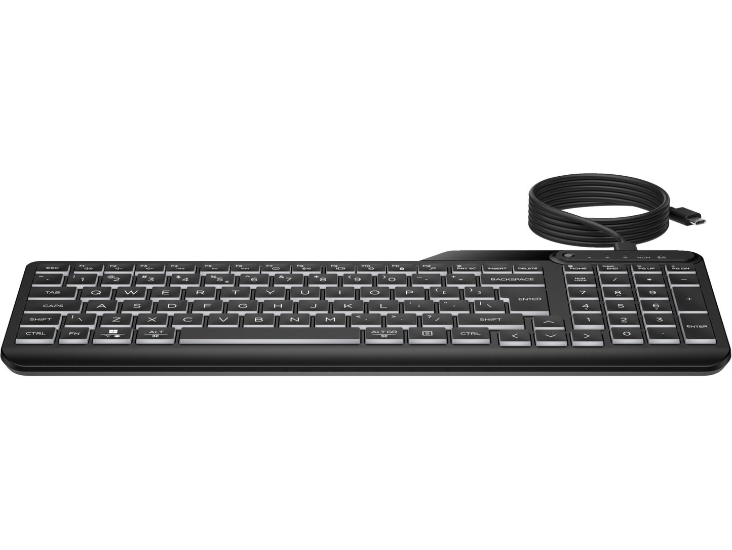 HP 400 Backlit Wired Keyboard
