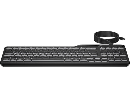 HP 400 Backlit Wired Keyboard