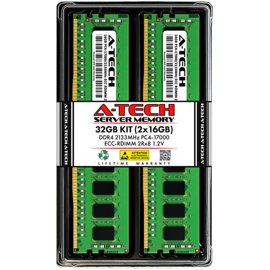 32GB 2x 16GB PC4-2133 RDIMM Supermicro 1019D-4C-RAN13TP+ Memory RAM