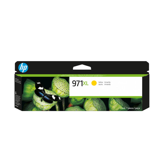 HP 971XL High Yield Yellow Original Ink Cartridge, ~6,600 pages, CN628AM