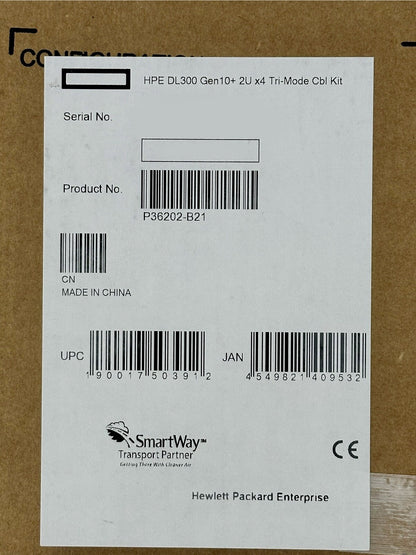 HPE P36202-B21 ProLiant DL3XX DL380 DL385 Gen10/Plus/V2 2U x4 Tri-Mode Cable Kit