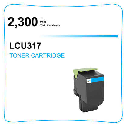 1PK 71B10C0 71B0020 Cyan Toner for Lexmark CS317 CS417dn CS517de CX417de CX517de