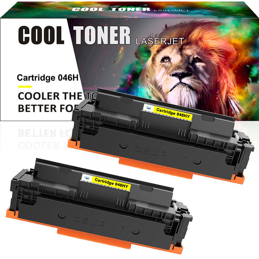 2Pack Yellow 046H Toner Fit for Canon ImageClass MF733Cdw MF731Cdw LBP654Cdw