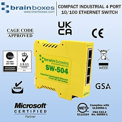 Brainboxes SW-504 EBA Brain|SW-504 R Network Commercial