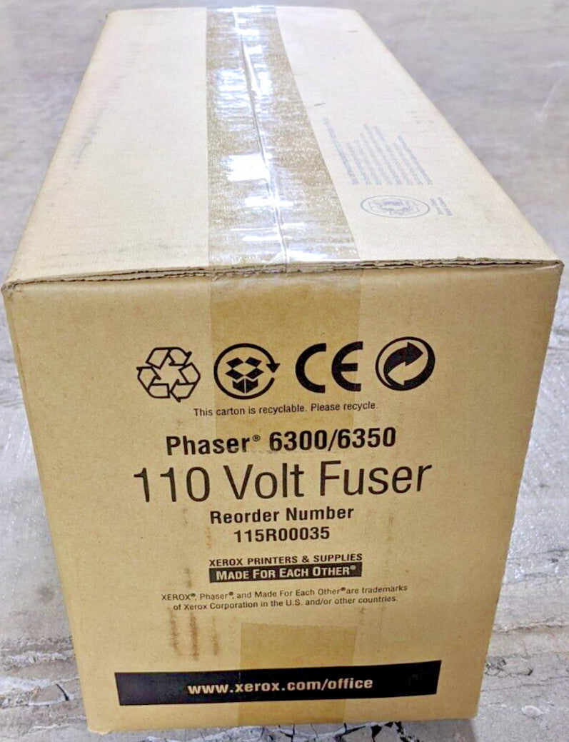 Genuine Xerox 115R00035 110 Volt High Yield Fuser 100K Page Phaser 6300 6350 NEW