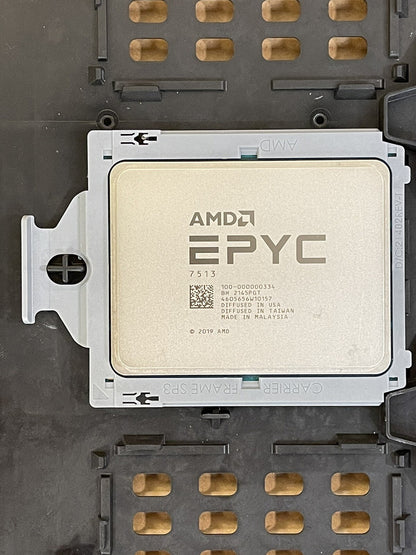AMD EPYC Milan 7513 CPU Processor 32 Core 2.6GHz 200W PCI-e 4.0 128MB L3 HPE