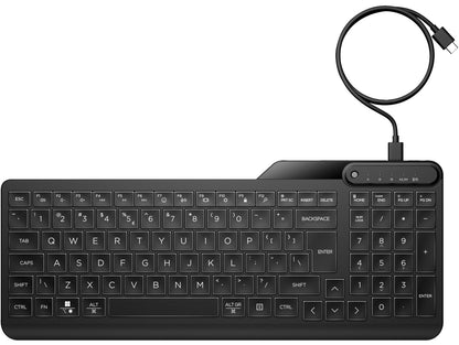 HP 400 Backlit Wired Keyboard