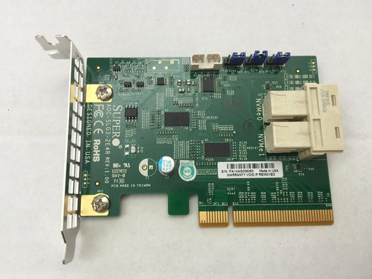 Supermicro AOC-SLG3-2E4R NVMe Card 2 Internal NVMe Ports