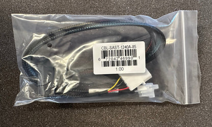 Supermicro CBL-SAST-1240A-85 Slimeline x4 to PCIe SFF-8639 & 1x4, PH5.08, 24AWG (NOT FOR HOME PC)