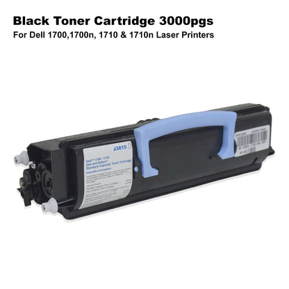 New Dell Black Standard Toner Cartridge for 1700n, 1710n Laser Printer J3815