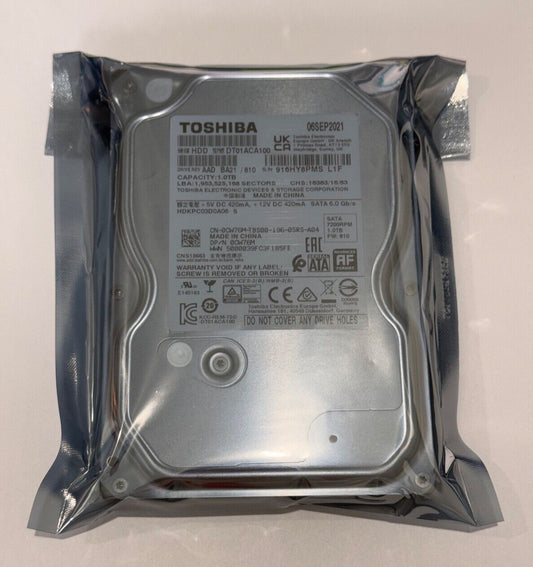 Toshiba DT01ACA100 1 TB Dell 0CW76M 3.5" SATA III 3.5 in Desktop Hard Drive